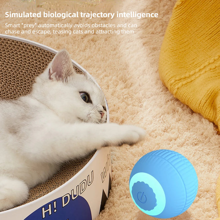 Electric Cat Ball Toy , USB Rechargeable and Smart Interactive .