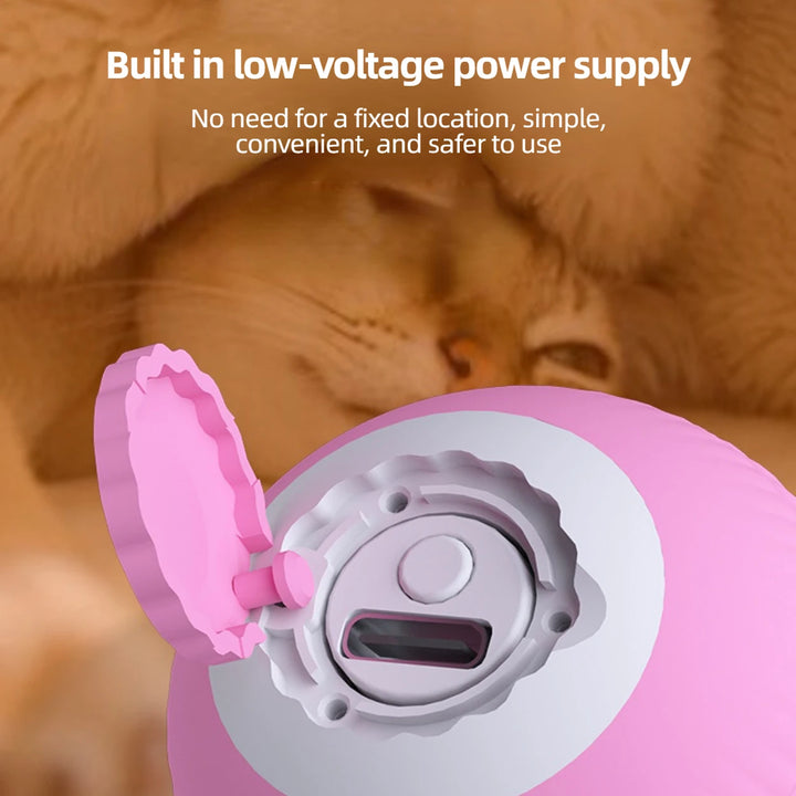 Electric Cat Ball Toy , USB Rechargeable and Smart Interactive .