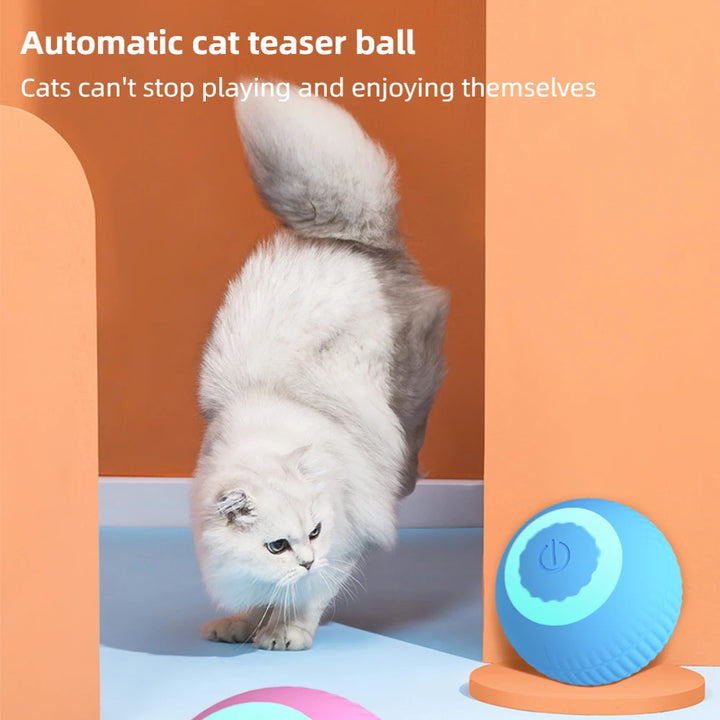 Electric Cat Ball Toy , USB Rechargeable and Smart Interactive .