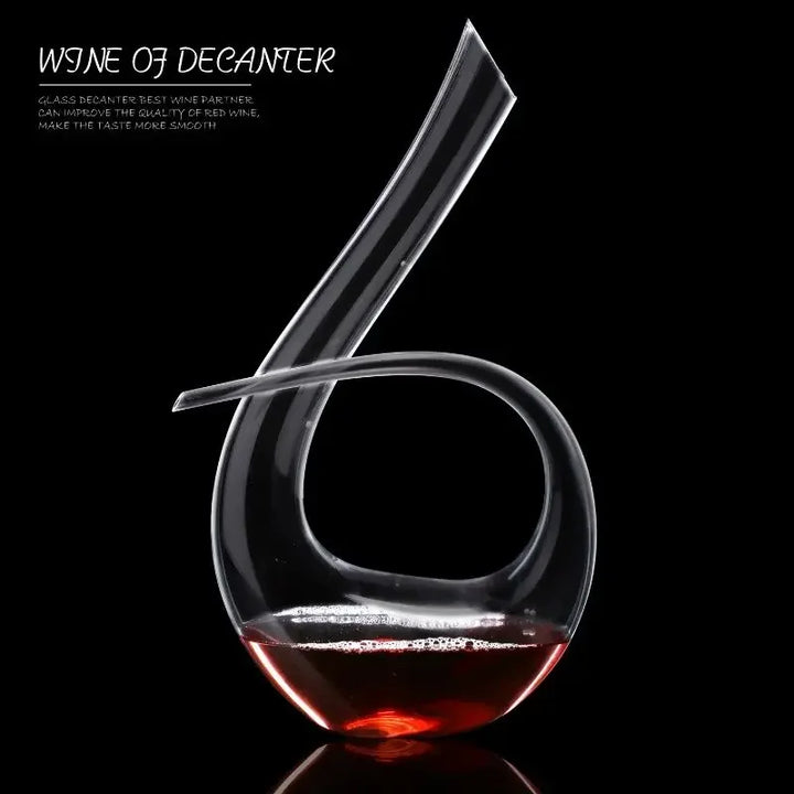 Crystal U-shaped 1500ml Wine Decanter