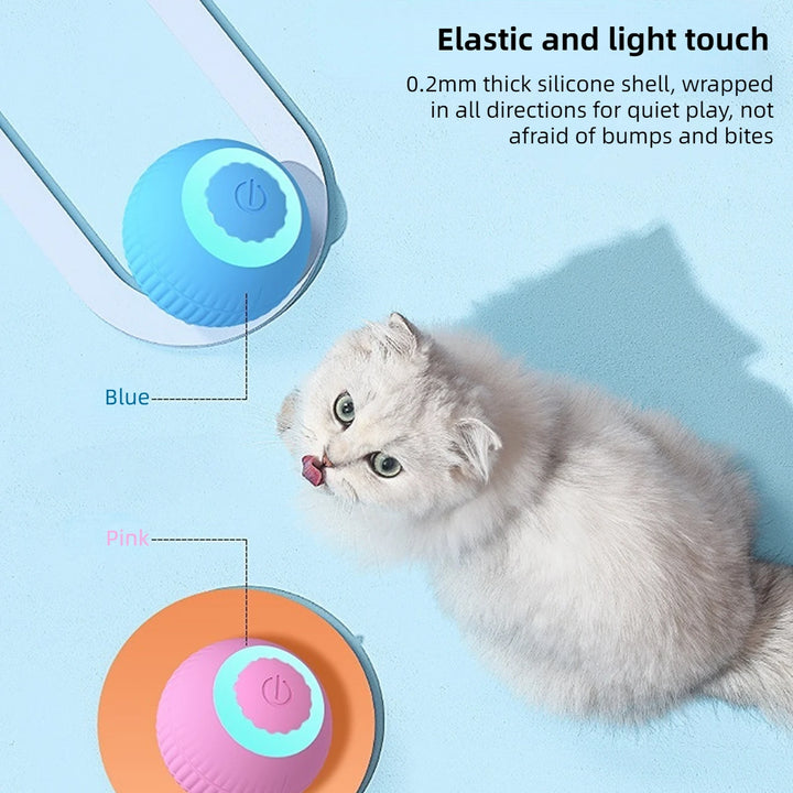 Electric Cat Ball Toy , USB Rechargeable and Smart Interactive .