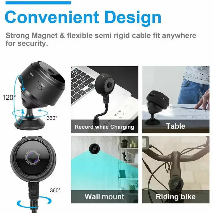 Surveillance Mini Camera Home Indoor Audio Wireless  Camera Monitor